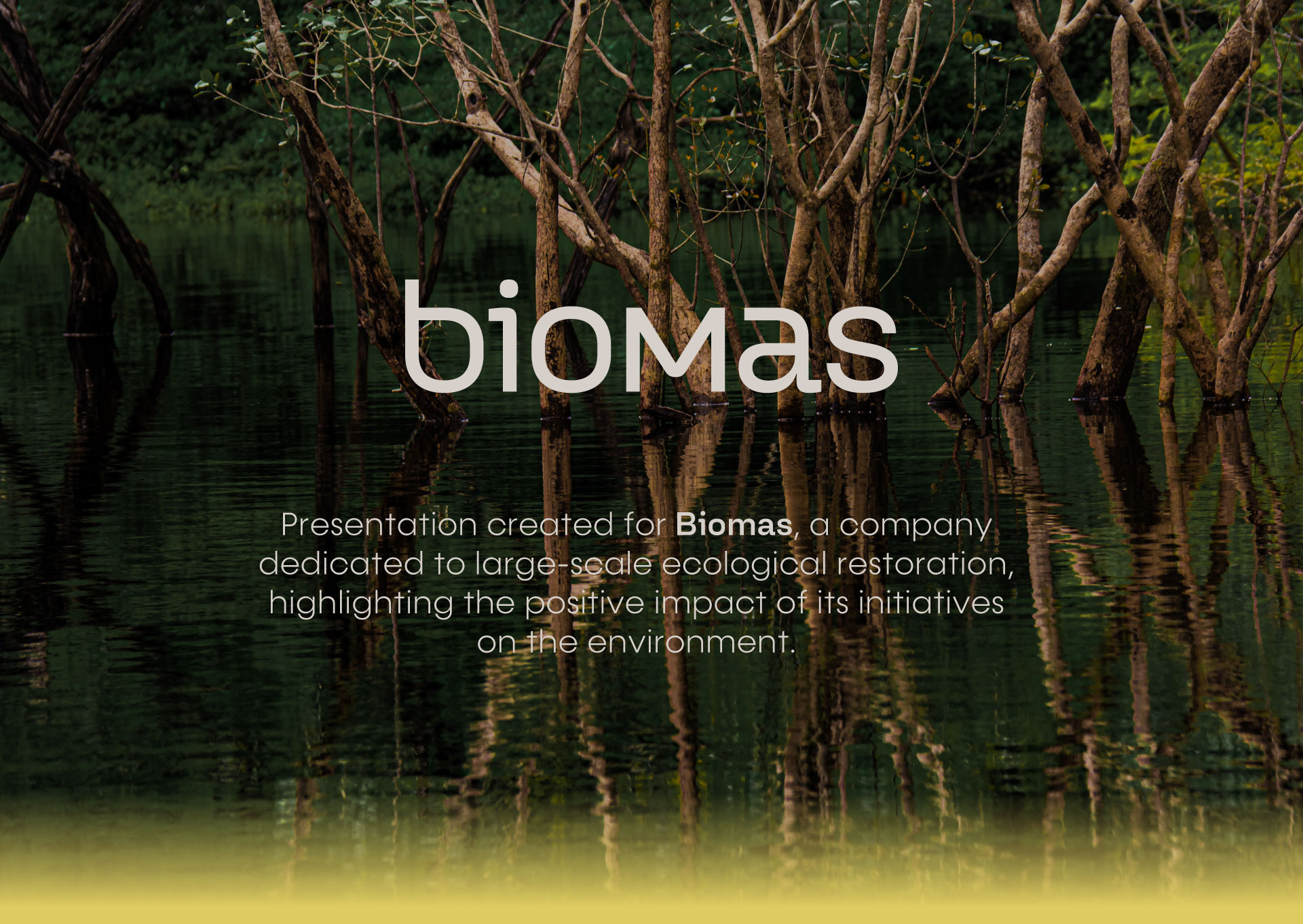 Biomas - Corporate Presentation, case cover