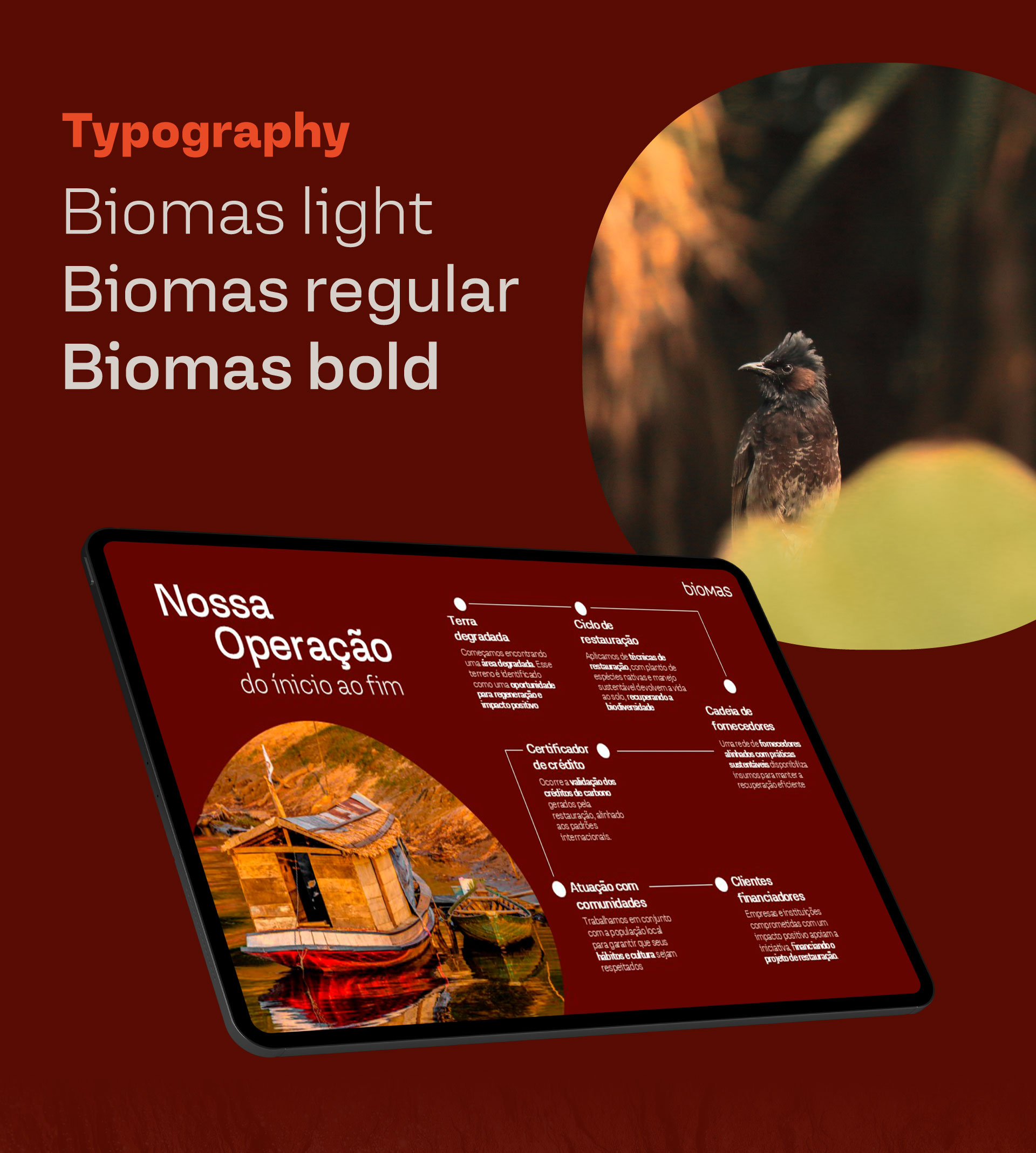 Biomas - Corporate Presentation, typography