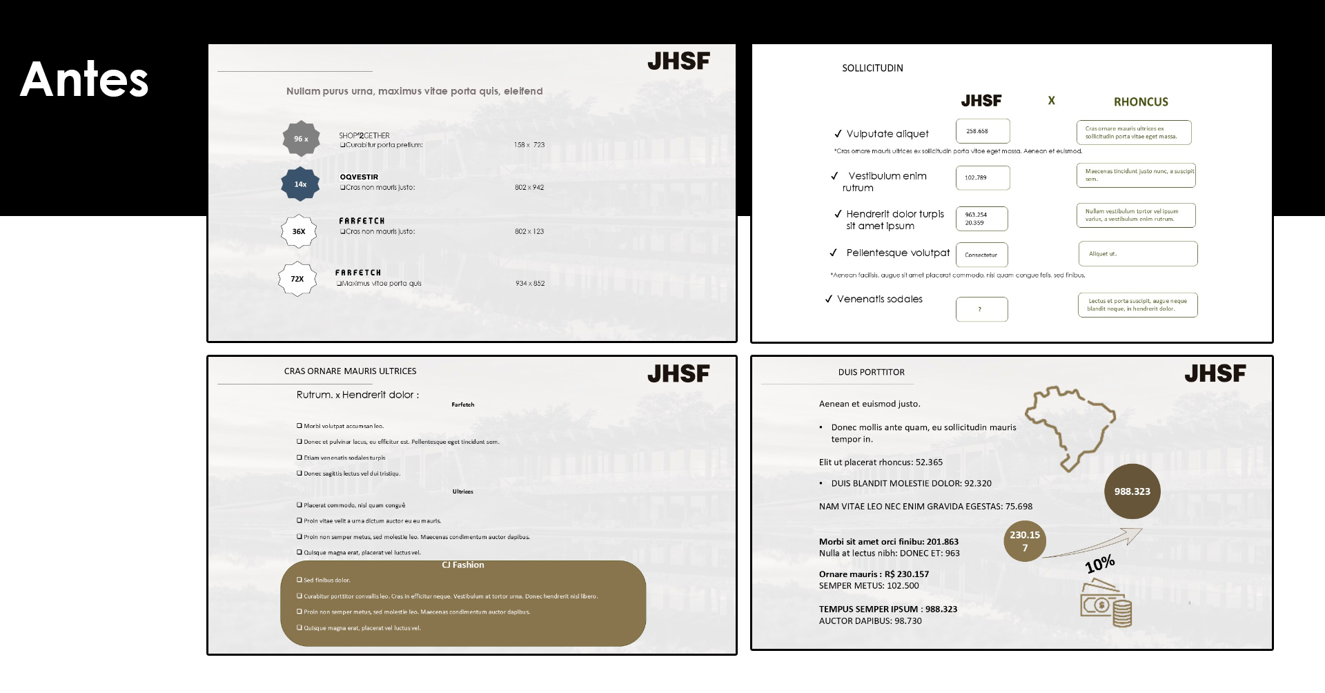 JHSF - Resultados, antes
