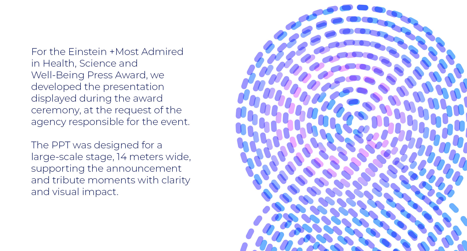 Einstein Award, project overview text