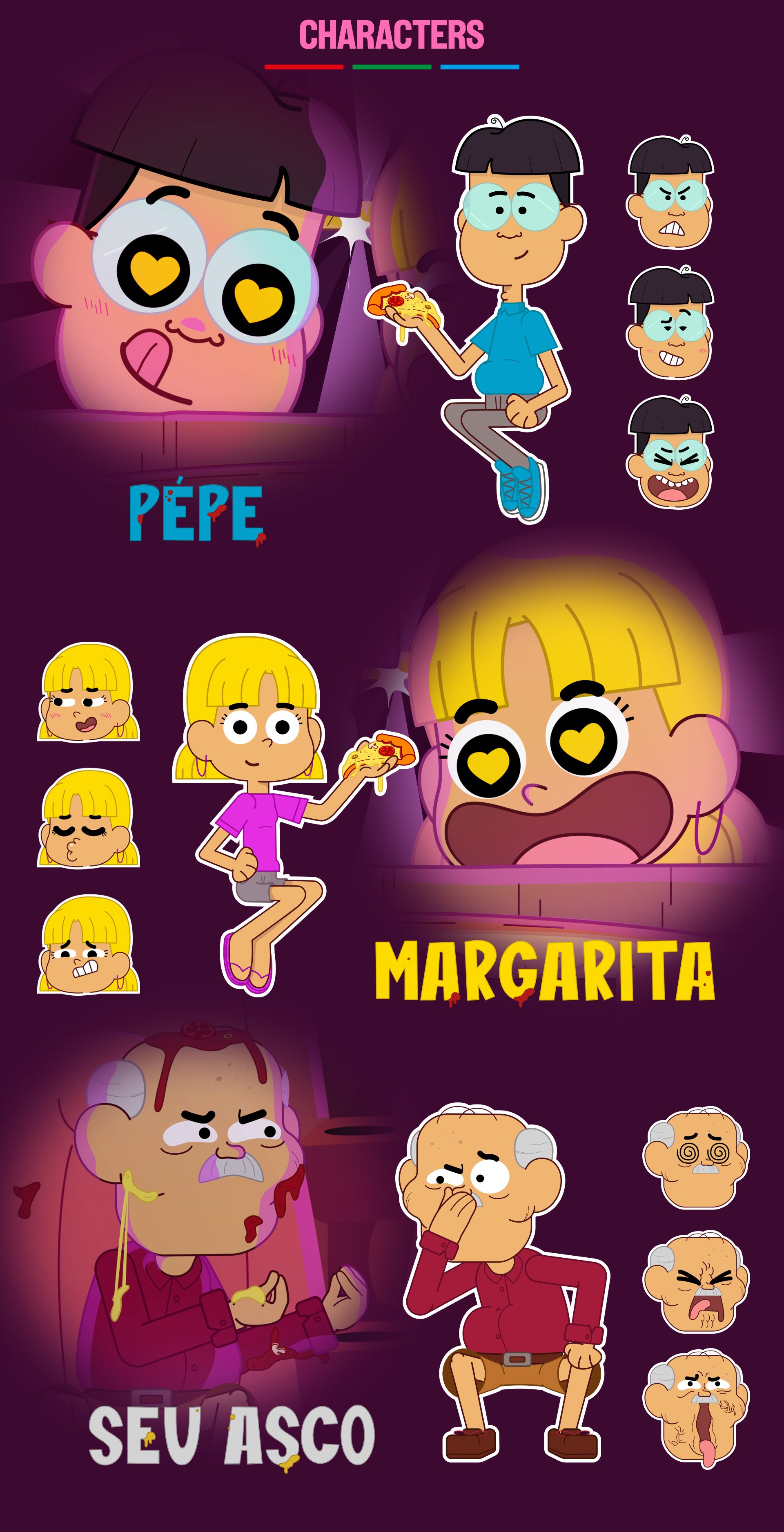 Cine Araújo - Movie Snacks, characters 1