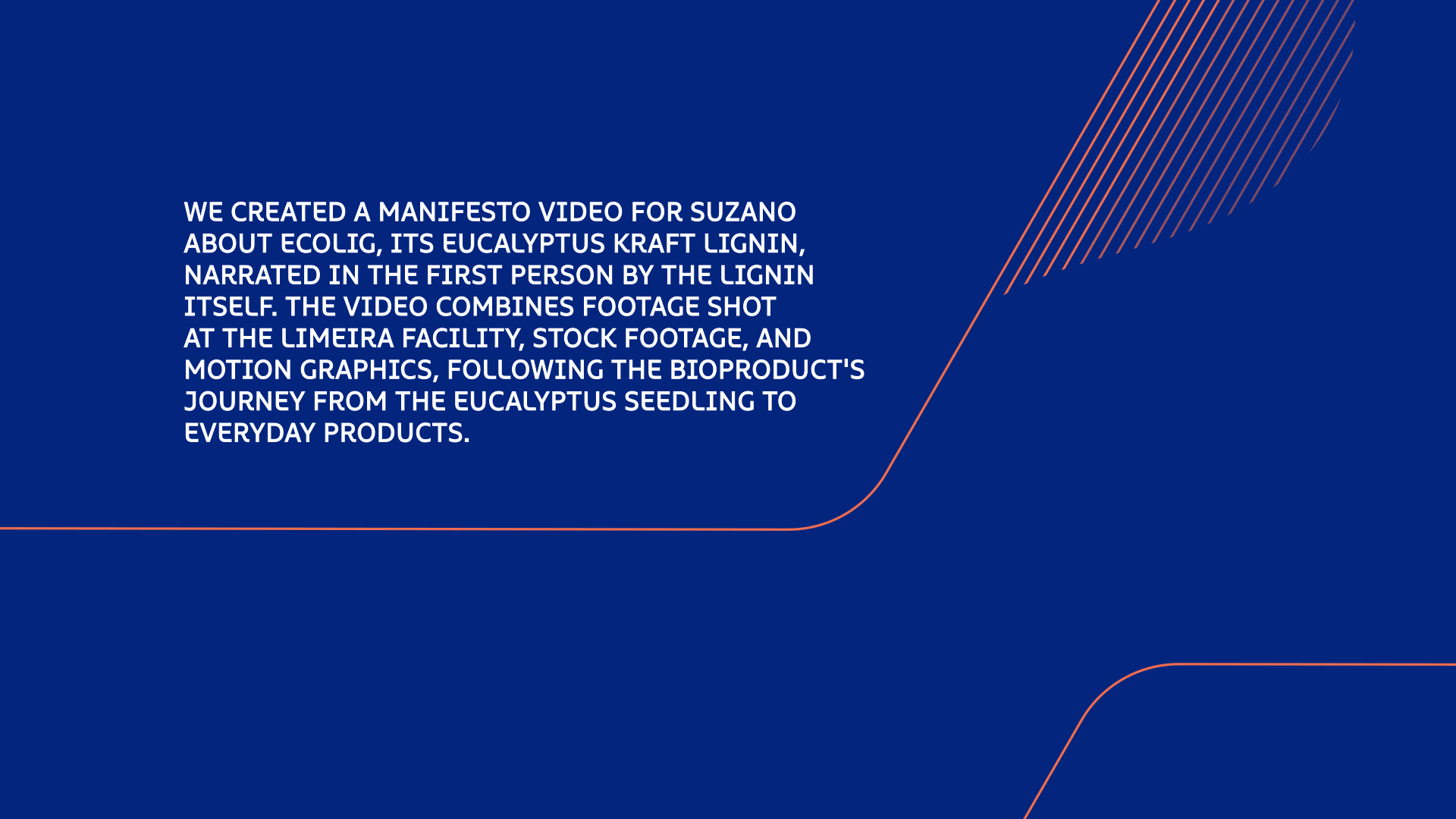 Suzano - Ecolig Manifesto, project overview text